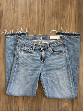 Rag & Bone Light Blue Women's Cropped Jeans